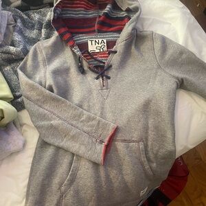 TNA Gray Hooded sweater